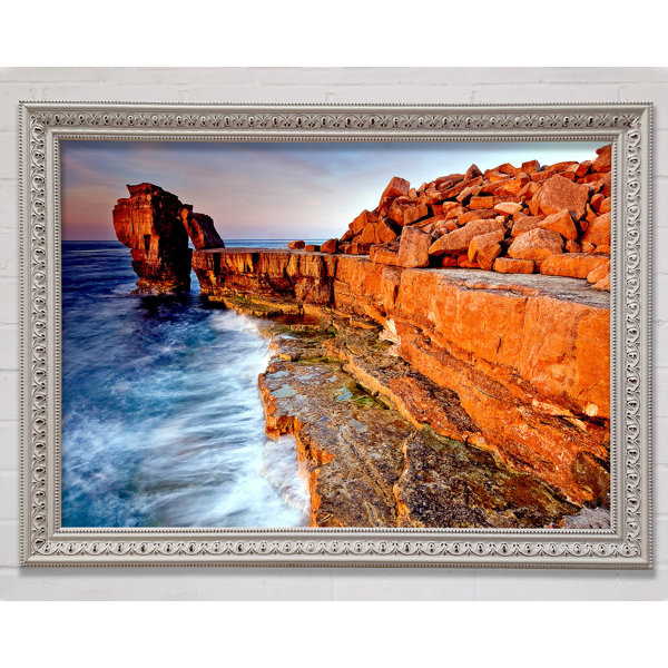 Highland Dunes Rocky Beach Swell Framed Print Wall Art Wayfair.co.uk